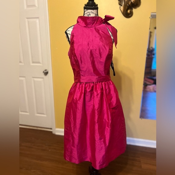 ALFRED SUNG Fuchsia Midi Dress - Picture 5 of 13